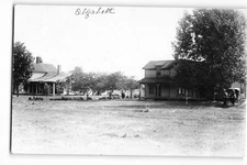 Postcard RPPC Elizabeth, Rural Home Scene, Carriage, Dec 25, 1916