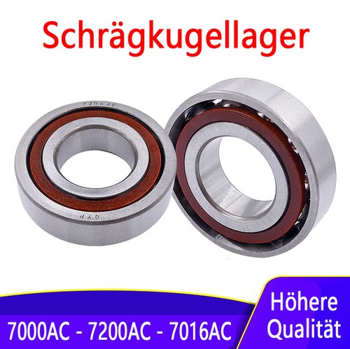 Schrägkugellager Festlager 7000AC 7001AC 7002AC 7004AC - 7016AC Spindellager - Bild 1 von 7