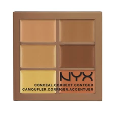 NYX Conceal, Correct, Contour Palette color 3CP03 Deep 6 x 0.05 oz 