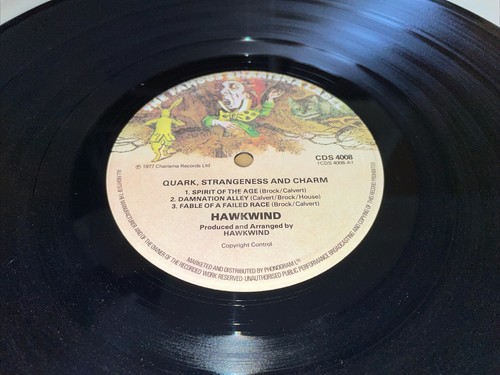 Hawkwind -Quark, Strangeness And Charm - 12”lp 1977 Ex/ex A 3 B 3 1st Press - Picture 2 of 8