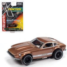 Auto World Xtraction SC412-3B 1973 Datsun 240z Brown HO Scale Slot Car
