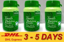 3 x Supaporn Tooth Powder Polishing Toothpaste Plus Thai Herb 90 g.