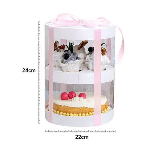 Large Clear PVC Gift Boxes Cake Candy Packaging Transparent Boxes Wedding Decor - Picture 40 of 42