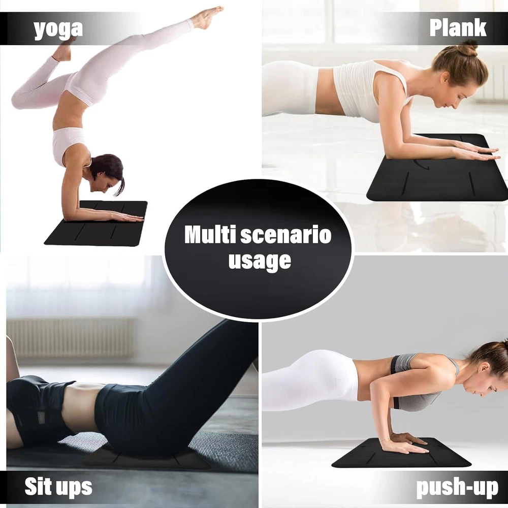 Premium PU Yoga Mat with Knee Pad Cushion for Fitness, Exercise, and Kneeling Support Premium PU Yoga Mat with Knee Pad Cushion for Fitness, Exercise, and Kneeling Support