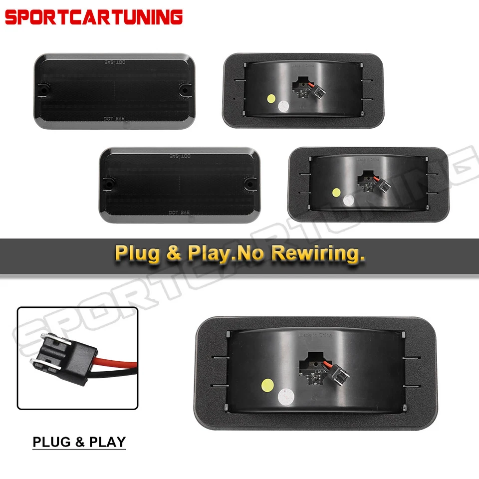 For 1985-1995 Chevy G10 G20 GMC G1500 85-96 P30 Van SaVana LED Side Marker Light - Image 4 of 4