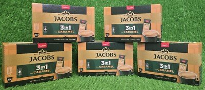 (38,91 /kg) 5x Jacobs Kaffee Instant Getränk 3 in1 Caramel 10x11,2g Versand 0 