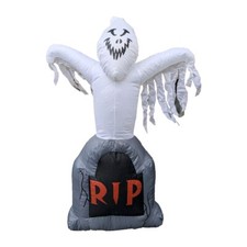 Gemmy Halloween Inflatable Ghost On Tombstone 4 ft 28299 Indoor/Outdoor