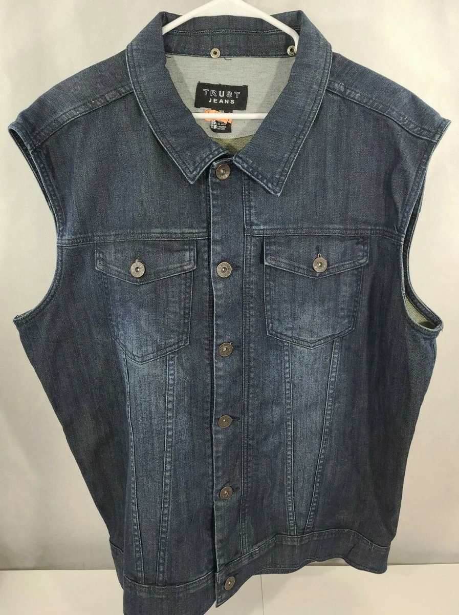 Dark blue denim clearance vest