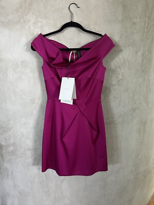 ROLAND MOURET MAGENTA COCKTAIL DRESS UK10 BRAND NEW | eBay