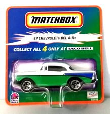 MATCHBOX TACO BELL PROMO - 1957 CHEVROLET BEL AIR - 1999 - New In Blister