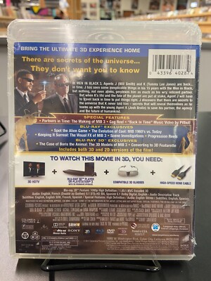 Men in Black 3 (Blu-ray 3D, 2012) 43396402874| eBay