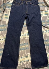 Vintage Levis 517 Jeans 90's 00’s Pakistan BootCut 34” Tag 36 One Wash Read