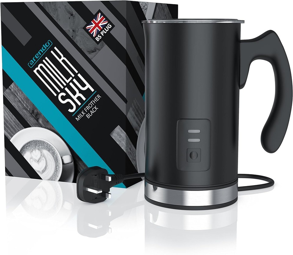 Arendo Milk Frother Electric Liquid Heater Hot or Cold Milk