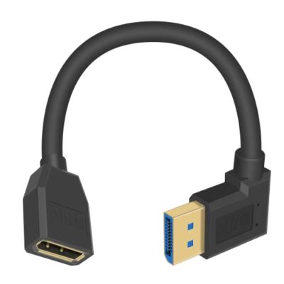 Dp To Dp Cable 90 Degree Right Angle Displayport To Displayport Cable Male To Fe