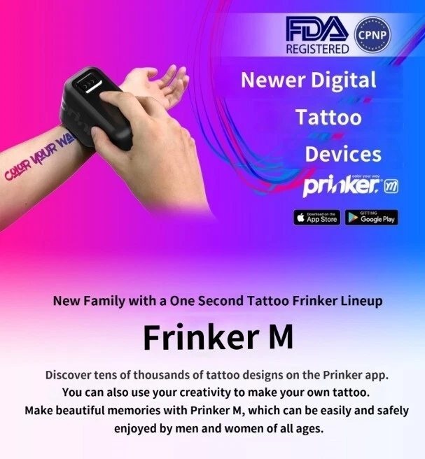 Prinker m Temporary Tattoo Device
