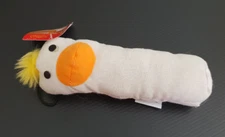 BNWT Pet King Brand Dog Soft Canvas Chew Toy Squeaky Duck Animal 19cm