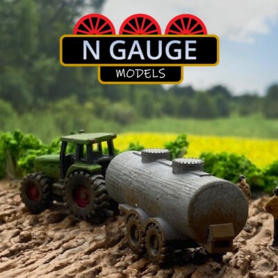 LACKIERT - N Maßstab 1:148 Traktor & Güllestreuer (Landfarm 1:160)