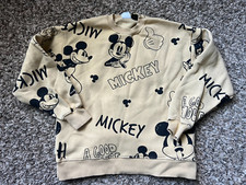 Zara Disney Mickey Mouse Sweatshirt Kids Size 11-12