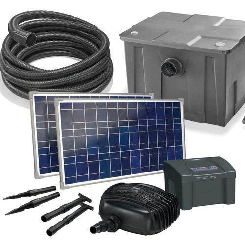 Solar Teichfilter Gr. XXXL - Teich bis 14.000 L - LiFe Akku Solarpumpe Pumpenset - Bild 2 von 4