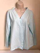 Fresh Produce Made In USA Open Front Cardigan Style Light Blue Size XL Long Slvs
