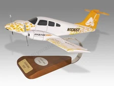 Piper PA-32R-301T Seneca Aviator Desk Wood Airplane New Model Large Scale 1/24