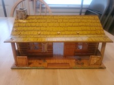 Vintage Marx Roy Rogers Double R Bar Ranch 1950's Tin 11x7x6