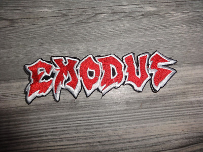 Exodus Shape Patch Gestickt Thrash Metal Testament Iron Regan xxx