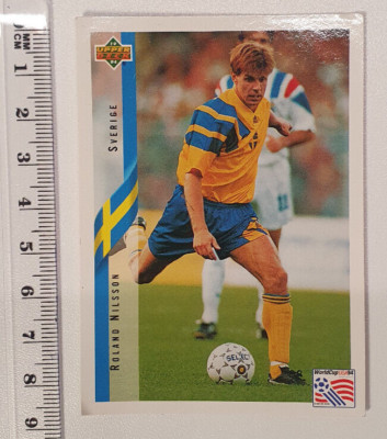 Roland Nilsson Schweden Upper Deck WM USA 94 Sammelkarte 74 good