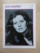 Faye Dunaway Autogramm signed 13x18 cm Karte 