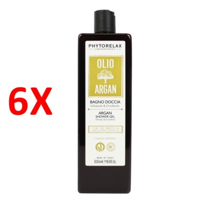 6 x Phytorelax Duschgel Gel Arganöl 500 ml