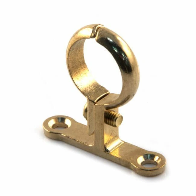 BRASS SCHOOLBOARD PIPE CLIP - Sizes 15mm To 54mm