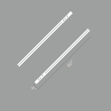 Pair Of Universal Car Truck Side Skirt Door Racing Vinyl Stickers Decal Stripes
