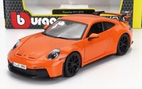 Burago 1/24 Porsche 911 992 GT3 Coupe 2021 Orange Statisches Modell Diecast