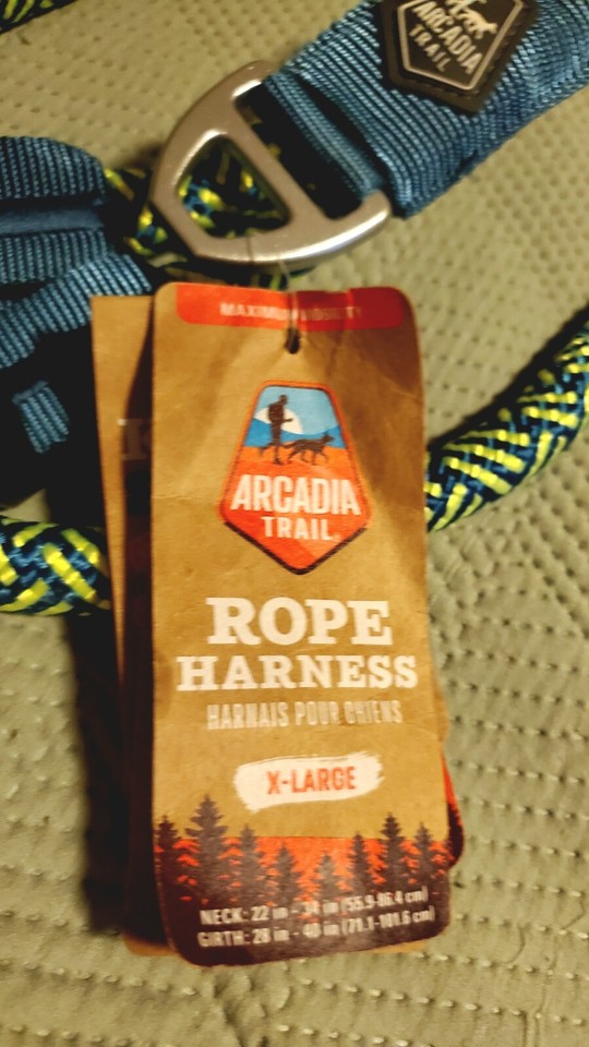 Xlarge Arcadia Trail Lightweight Maximum Mobility Rope Dog Harness