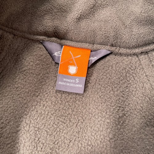 Eddie Bauer Sport Shop Fleece & Canvas Jacket Zip Pockets Women’s / Size Small - Picture 8 of 10