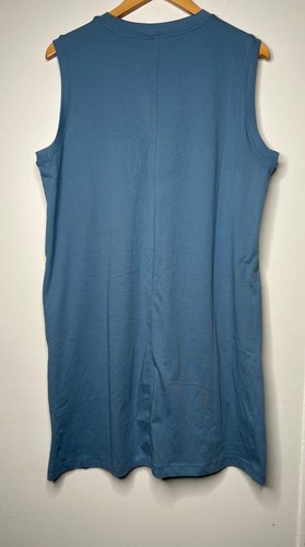 NWT ATM Anthony Thomas Melilo Sleeveless Blue Mini Dress Women's XL Casual Beach - Picture 4 of 10