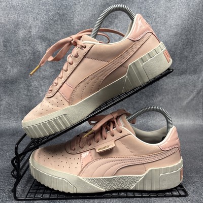 Puma Cali Emboss Damen Sneaker Pink Low UK Größe 4,5 - EU 37,5