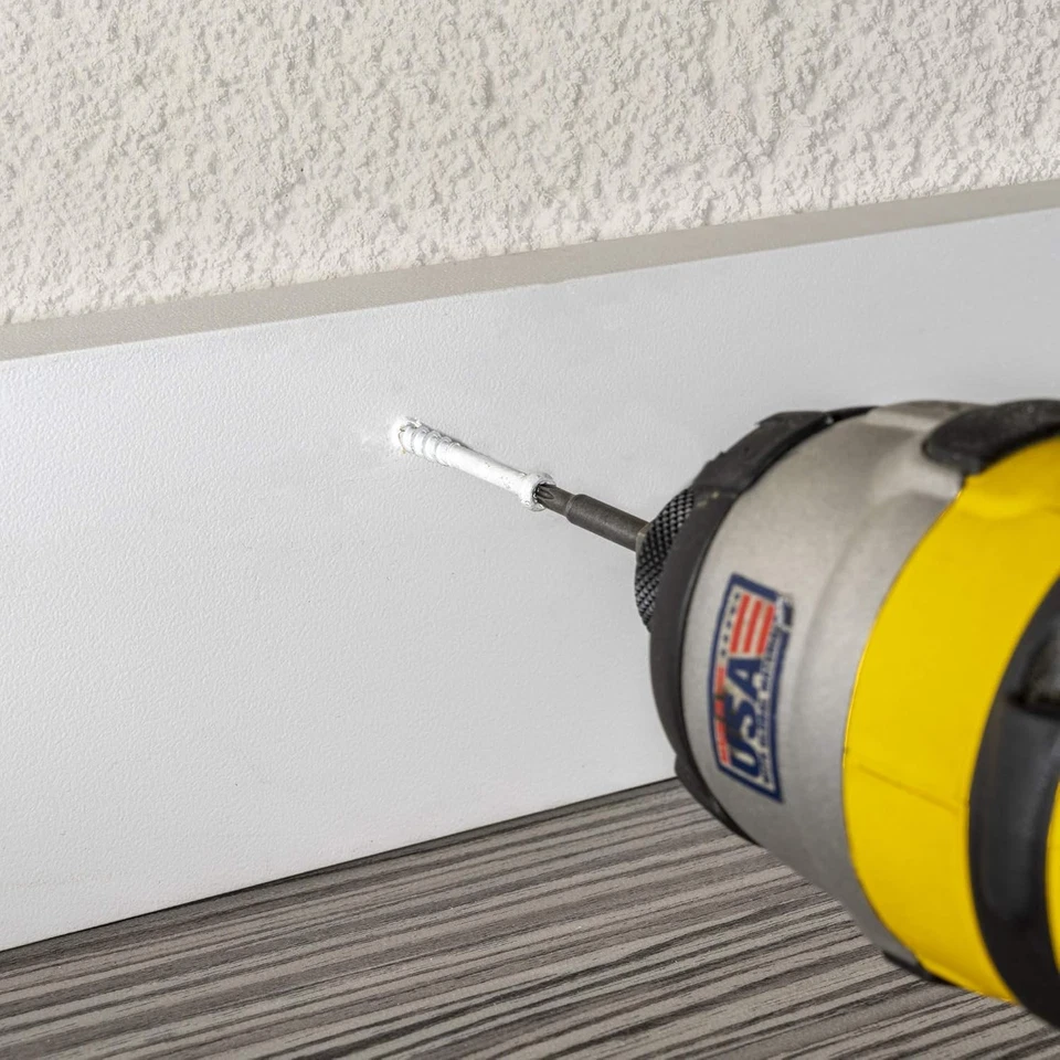 #8 x 1-5/8" Saberdrive White Trim Screws 1 LB, Approx. 221 Pieces, #8 x 1-5/8" , - Image 4 of 4