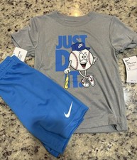 Nike Boys Dri Fit Baseball Short Set NWT Size 4
