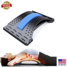 3-Level Adjustable Back Massager for Effective Lower Back Pain Relief - Black