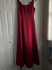 Red Evening Gown Prom Wedding Formal Size 4 Sleeveless Lined