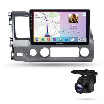 Dasaita Car Radio for Honda Civic 2006-2011 Stereo with 1080P Backup Camera