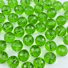 Crystal Glass Beads 100 Pieces 8Mm round 96 Faceted Glass Spacer Beads for Jewel