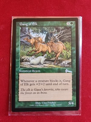 Magic Elk Gang of Elk - Urza's Legacy - MTG Magic - Uncommon - Green Creature | eBay
