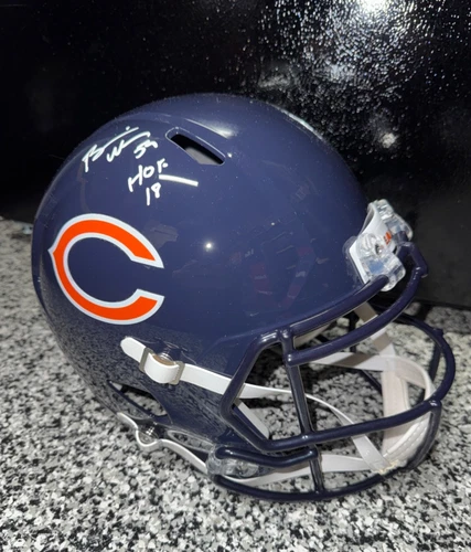 BRIAN URLACHER signed CHICAGO BEARS SPEED Full Size Rep Helmet w/ COA JSA