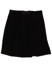 Vintage Womens Velvet Mini Skirt W22 2XS Black EL16