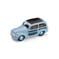 Fiat 500 C Belvedere Chiusa 1951 Azzurro Cenere 1:43 Brumm Auto Stradali -D- Neu