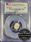 2021~S~Silver Roosevelt Dime~10¢ PCGS FIRST STRIKE~PF69 DCAM