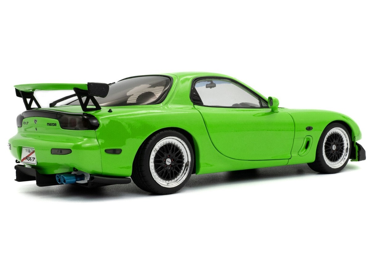 1999 MAZDA RX7 TYPE RS FD3RS RHD NEON GREEN 1/18 DIECAST CAR BY