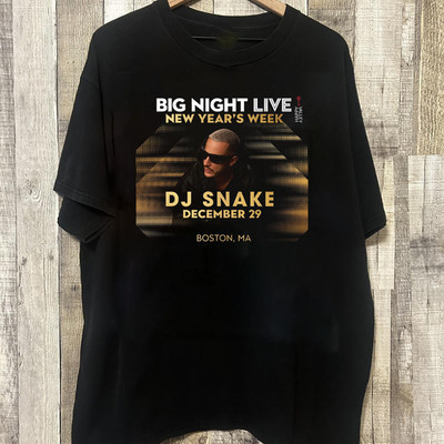 New Rare! DJ Snake Black cotton Shirt Full size S-5XL Unisex T159